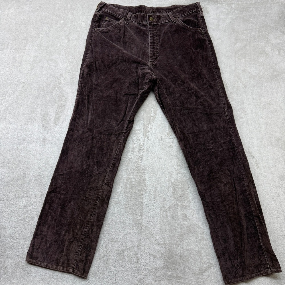 Vintage‎ Lee Pants Mens 36x30 Brown Corduroy Pants Straight Leg Made in USA 90s